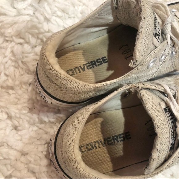 Converse Chuck Taylor All Star Women’s Heavy Canvas low Top Sneakers Tan 6 - Picture 5 of 10